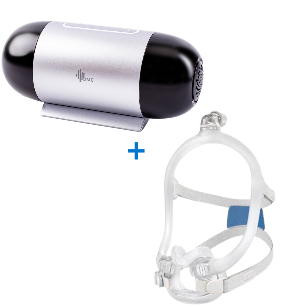BMC M1 Mini Travel Auto-CPAP + ResMed AirFit F30i Fullface Mask