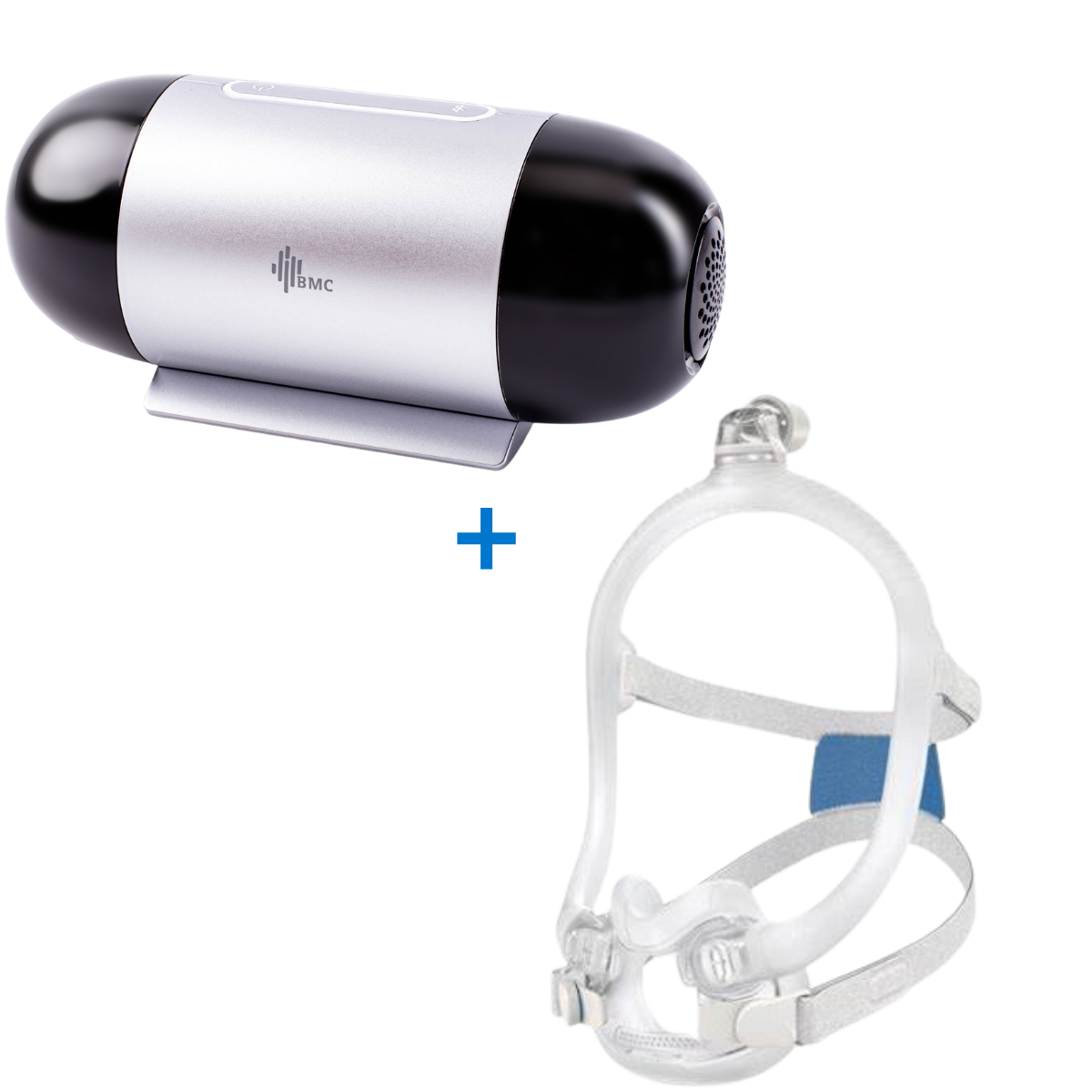 BMC M1 Mini Auto-CPAP de voyage + masque facial intégral ResMed AirFit F30i