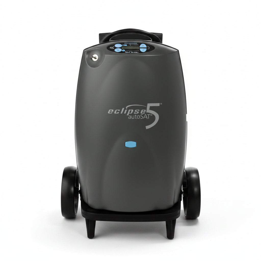 Eclipse™ 5 con caddy, concentratore di ossigeno