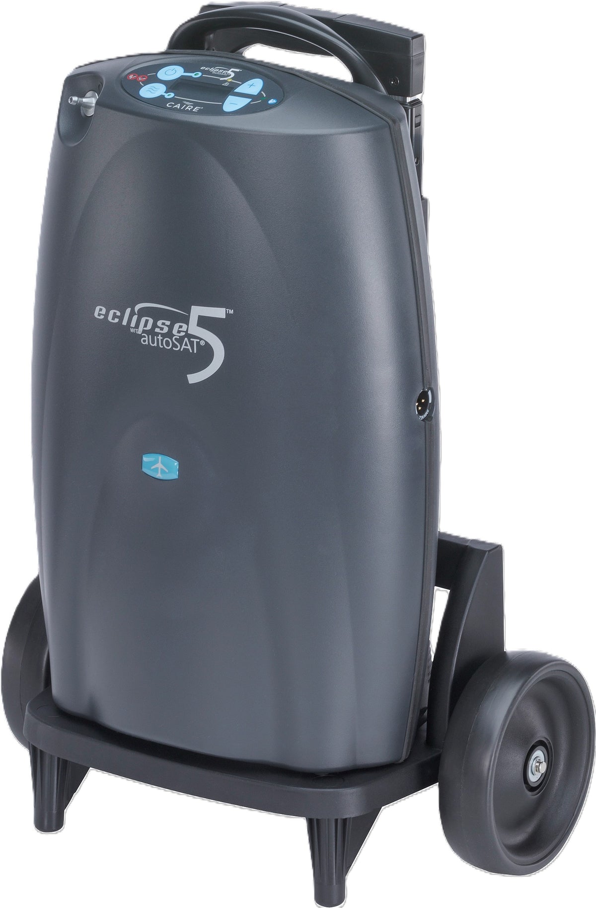 Eclipse™ 5 con caddy, concentratore di ossigeno
