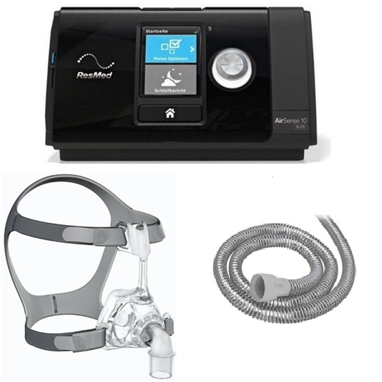 AirSense 10 Slim-Paket mit Mirage FX Maske
